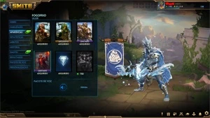 Conta SMITE lvl 158 com 552 skins