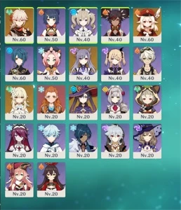 Genshin Impact Kazuha + Klee + Keqing + Mona