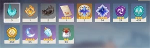 Genshin Impact Kazuha + Klee + Keqing + Mona