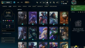 conta de lol plat 3, ex diamond 144 skins + honra 4 - League of Legends
