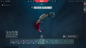 Conta Valorant c/ karambit saqueadora, vandal prelúdio, Tota