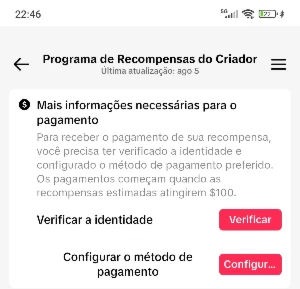 Conta Tiktok monetizada pro Brasil - Social Media