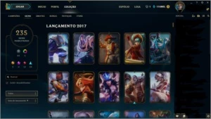 Conta League of Legends - Todos os camp/ 235 skins LOL