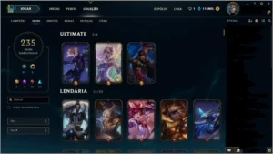 Conta League of Legends - Todos os camp/ 235 skins LOL