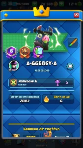 Conta Clash Royale + 8 Anos De Conta + 8000+ Troféus