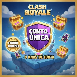 Conta Clash Royale + 8 Anos De Conta + 8000+ Troféus