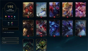 CONTA LOL LVL 500 - QUASE TODOS OS CAMPEÕES - 195 SKINS - League of Legends