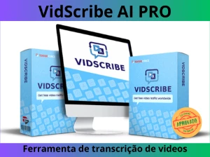 VidScribe AI PRO - Ferramenta de transcrição de videos - Serviços Digitais