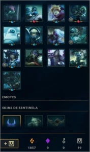 Conta League of Legends 19k RP + LOL