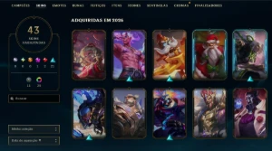 Conta Plat  3Mmr Esmeralda lvl 84 - League of Legends LOL