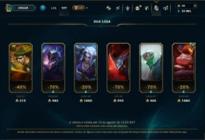 Conta Plat  3Mmr Esmeralda lvl 84 - League of Legends LOL