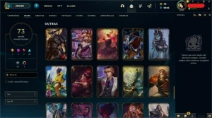 Conta LoL, LvL 238, 73 Skins - League of Legends