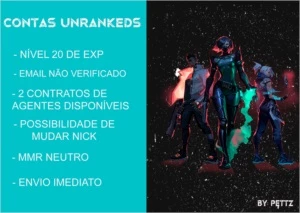 CONTAS SMURF UNRANKED DE VALORANT