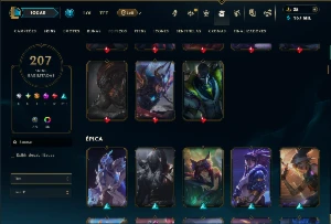 Ferro 4 com TODOS os Champs e 207 Skins ( MID / TOP / ADC ) - League of Legends LOL