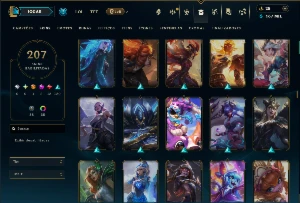 Ferro 4 com TODOS os Champs e 207 Skins ( MID / TOP / ADC ) - League of Legends LOL