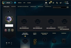 Conta unranked com 25 Champs e 5 Skins + 650 RP - League of Legends LOL