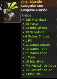 Vendo Anel Glursao Exo Pm Servidor Spirtia - Dofus