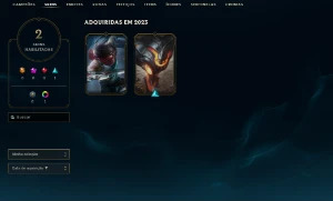 Platina 4 com 30 Champs e 2 Skins + 2 Fragmentos - League of Legends LOL