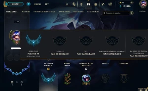 Platina 4 com 30 Champs e 2 Skins + 2 Fragmentos - League of Legends LOL