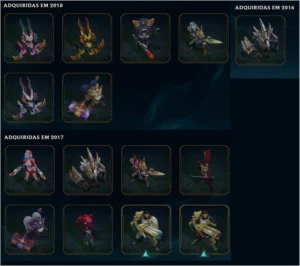Conta League Of Legends Skins/icones Raros Desde Season 3 LOL