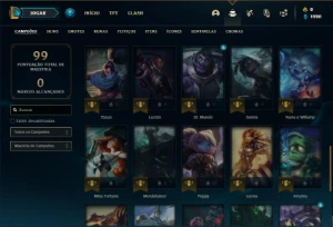 Conta prata 3 com 45 Champs e 21 Skins + 2 Fragmentos - League of Legends LOL