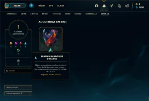 Conta prata 3 com 45 Champs e 21 Skins + 2 Fragmentos - League of Legends LOL