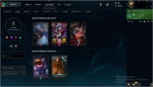 CONTA DE 2015 LEVEL 30 NUNCA FEITO MD10 - League of Legends LOL