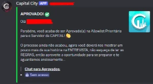 Aprovação de Allowlist Garantida no Capital City - GTA