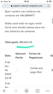 CONTA VALORANT FULL SKIN