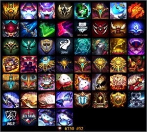 Conta de LOL, com muitos campeões e skins Prata I - League of Legends