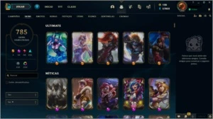 CONTA LOL- MMR MESTRE - GRÃO-MESTRE - 785 SKINS - 230 CHROMA - League of Legends
