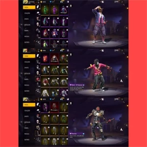 Conta de FF bem gemada c primeiros passes - Free Fire