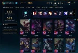 Prata 3 com TODOS os champs e 264 Skins ( JG / ADC / MID ) - League of Legends LOL