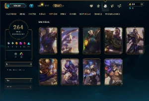 Prata 3 com TODOS os champs e 264 Skins ( JG / ADC / MID ) - League of Legends LOL