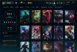 Prata 3 com TODOS os champs e 264 Skins ( JG / ADC / MID ) - League of Legends LOL