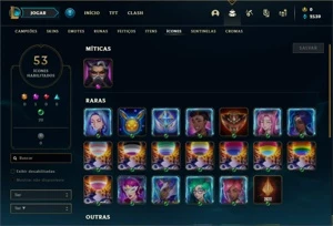 Conta Platina 1 com 23 Champs e 1 Skin - League of Legends LOL