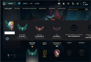 Conta Platina 1 com 23 Champs e 1 Skin - League of Legends LOL
