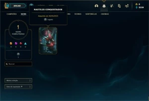 Conta Platina 1 com 23 Champs e 1 Skin - League of Legends LOL