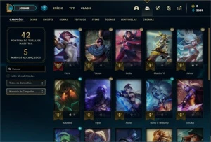 Conta Platina 1 com 23 Champs e 1 Skin - League of Legends LOL