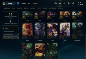 Conta Platina 1 com 23 Champs e 1 Skin - League of Legends LOL