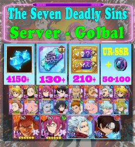 [GLOBAL]4100+ Diamonds Seven Deadly Sins 7DS Reroll Account