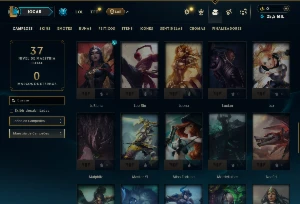 Ouro 4 com 60 Champs e 14 Skins +8 Espolios - League of Legends LOL