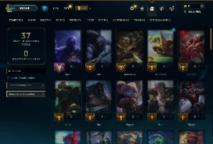 Ouro 4 com 60 Champs e 14 Skins +8 Espolios - League of Legends LOL