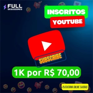 1k SEGUIDORES YOUTUBE PROMOÇÃO IMPERDÍVEL!!! 😱🔥😍 - Redes Sociais
