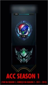 Conta Lol Season 1 (2011-2012) ( Platina 3 ) ( Tds Campeoes) - League of Legends