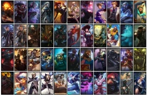 Conta Ouro 4 com 141 Champs e 250 skins + 10 Prestigios - League of Legends LOL