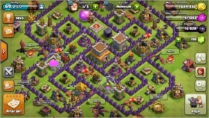 Centro de vila 8 - layout defensivo - Clash of Clans