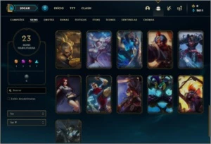 Conta ouro 3 com 23 skins e 48 champs - League of Legends LOL