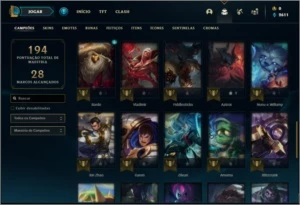 Conta ouro 3 com 23 skins e 48 champs - League of Legends LOL