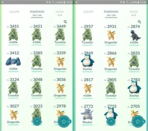 Conta de Pokémon GO